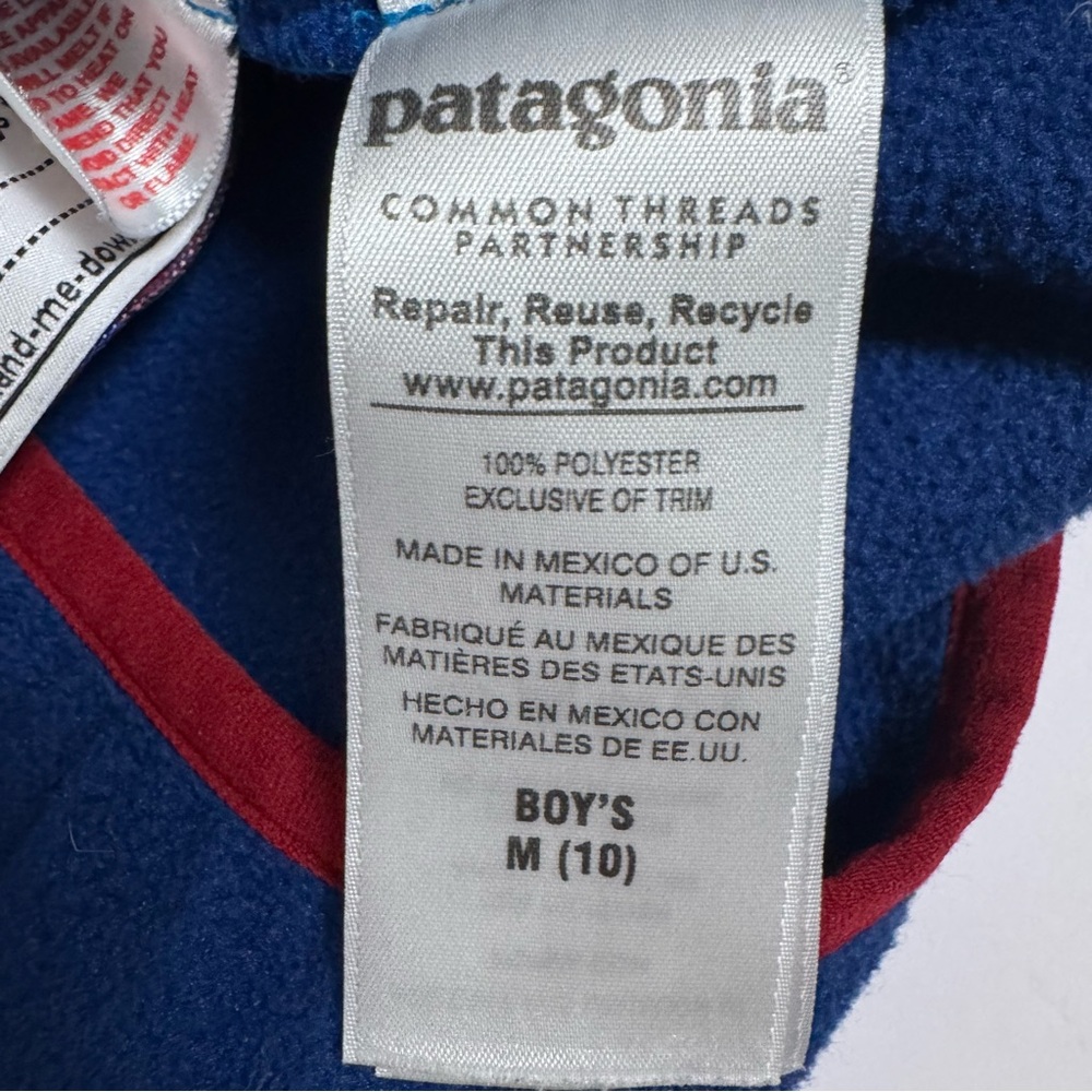 Patagonia Kids' Lightweight Synchilla Snap-T Pullover - Size M (10) - Picture 7 of 8